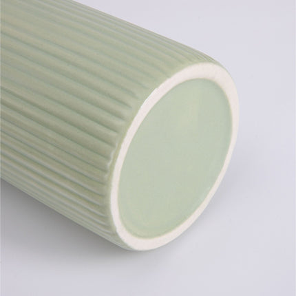 Ceramic Vase Set of 3 – Sage, Textured Scandinavian Design