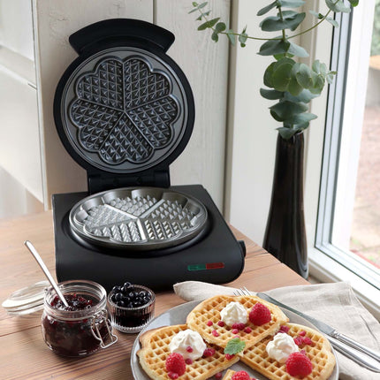 Keramik-Waffeleisen, Schwarz