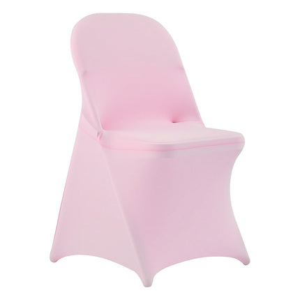 Chair Covers, 50-Pack Pink Stretch Spandex Slipcovers