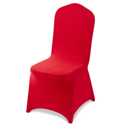 Chair Covers, 50 Pack Red Stretch Polyester Spandex