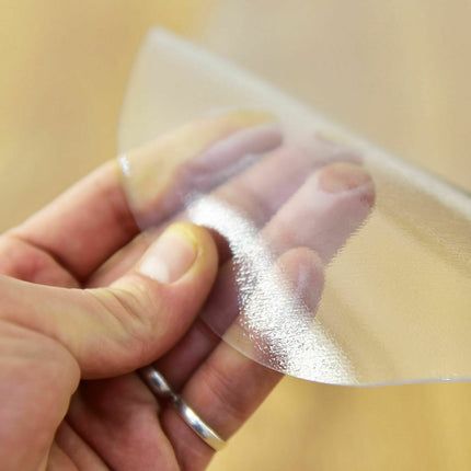 Bodenschutzmatte für Bürostühle, transparentes PVC, rutschfest, 120 x 120 cm
