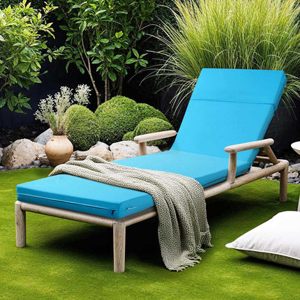 Chaise Lounge Cushions Set of 2, Waterproof, Teal