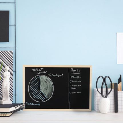 Chalk board with wooden frame