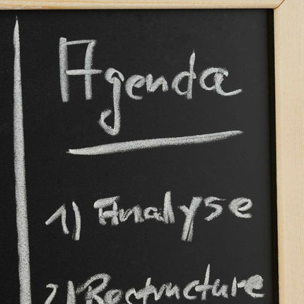 Kreidetafel mit Holzrahmen