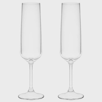 Sektgläser, 20,5 cl, 2er-Set, Langlebiges Glas