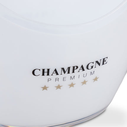 Champagne cooler 6 liters in white