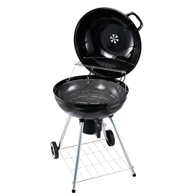 Holzkohlegrill mit Ascheauffangbehälter, 57 cm Durchmesser