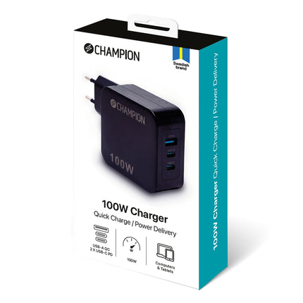 Charger 100W PD / QC Black