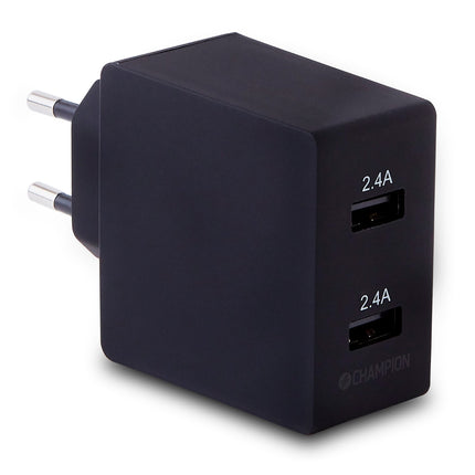 Ladegerät 24W 2-Port Schwarz