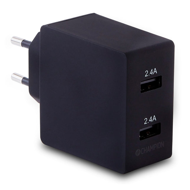 Ladegerät 24W 2-Port Schwarz