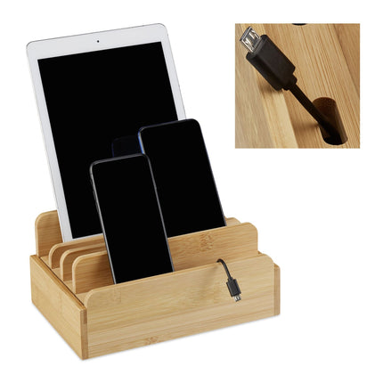 Charging station in bamboo