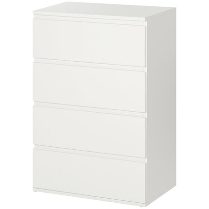 White dresser - Sideboard with 4 drawers with anti-tip