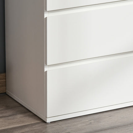 White dresser - Sideboard with 4 drawers with anti-tip