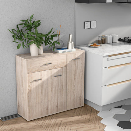 Kommode mit 2 Türen, Schublade, 90 x 29 x 82 cm
