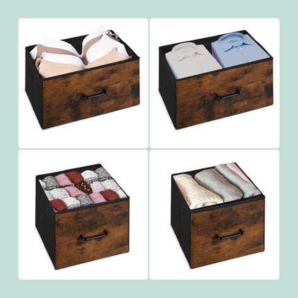 Chest of Drawers with 7 Fabric Storage Bins
