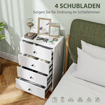 Weiße Holzkommode – Moderner Aufbewahrungsschrank
