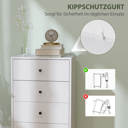 Weiße Holzkommode – Moderner Aufbewahrungsschrank