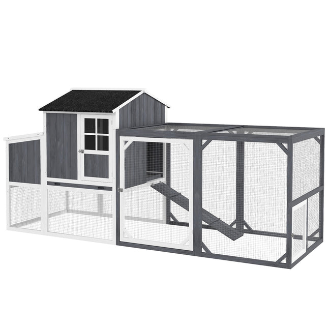Wooden chicken house with nesting box, for 3-4 chickens