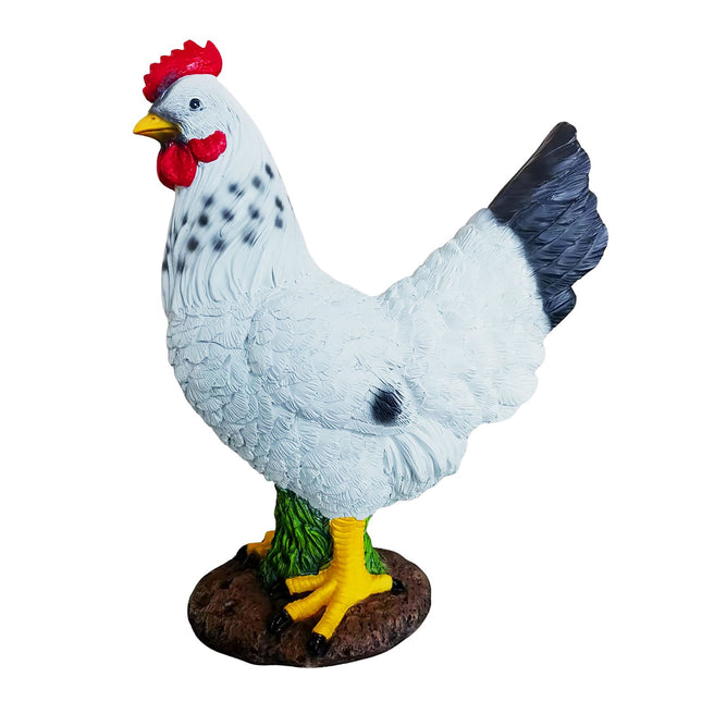 Gartendekoration Huhn – Polyresin, wetterfest
