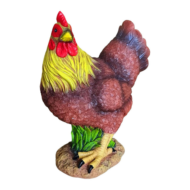 Gartendeko Huhn – Polyresin, wetterfest