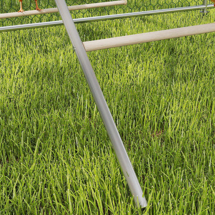 Chicken Playground with Adjustable Swing, 4 Perches, 82x150x110 cm