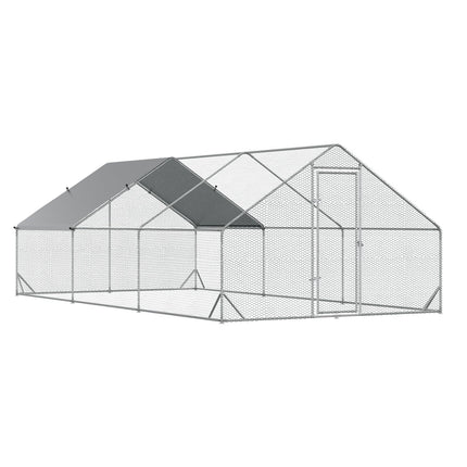 XXL-Hühnerstall für draußen, 3x6x2m, bietet Platz für 12-18 Hühner