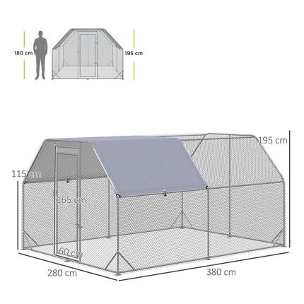 Großer Freilandhühnerstall für 10–12 Hühner mit Schiebedach