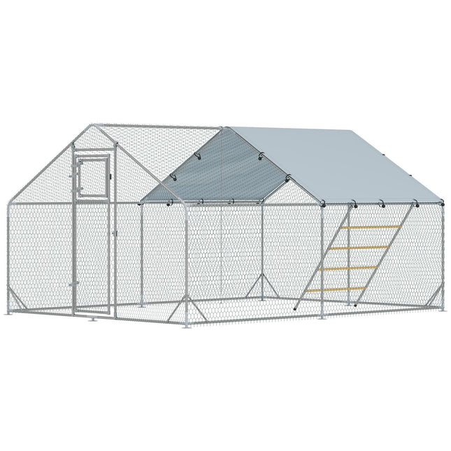 Steel chicken coop - UV protection, 300x400x195 cm, 12-18 chickens