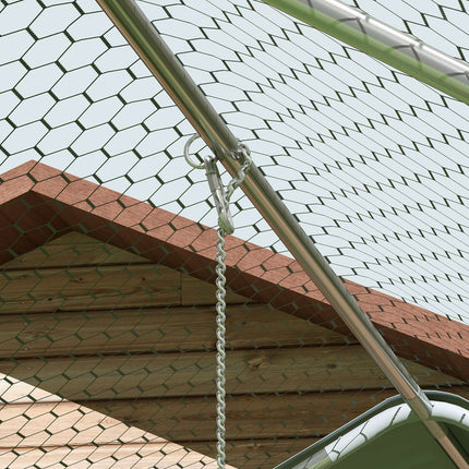 Chicken house in steel with UV protection, capacity 18-24