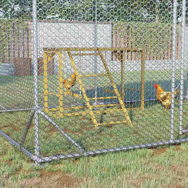 Wooden chicken playground with swings and ladder for 3-4 chickens