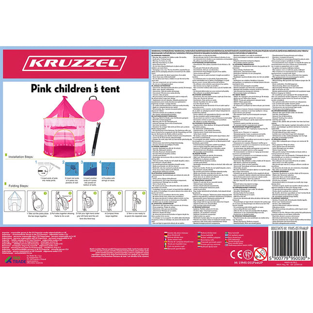 Kinderzelt rosa 23475 
