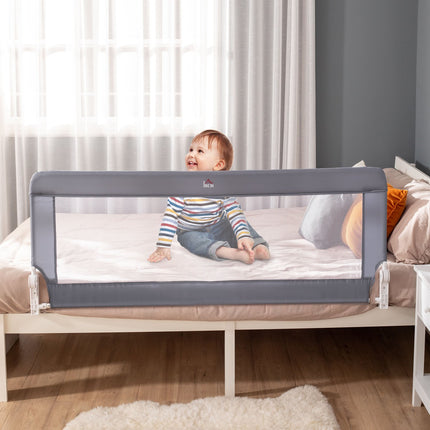 Kinderbettgitter Rausfallschutz, Grau, 150cm