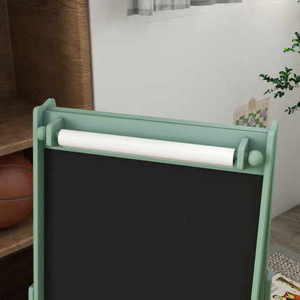 3-in-1 easel for children - Blackboard and whiteboard with paper roll