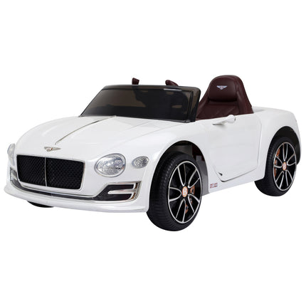 Elektrisches Kinderauto mit Fernbedienung – 2 Motoren, weiß, 108 cm