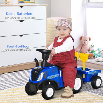 Kinderauto mit Hupen – Blau Kunststoff Metall