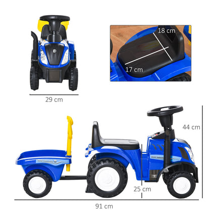 Kinderauto mit Hupen – Blau Kunststoff Metall