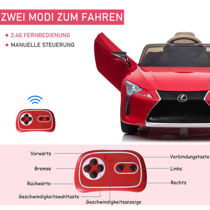 Lexus LC500 Elektroauto für Kinder, Fernbedienung, 3-6 Jahre