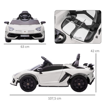 Kinder 12V Elektroauto mit Fernbedienung, MP3 & Lichtern