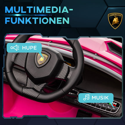 Elektroauto für Kinder mit Bluetooth- & Musikfunktion