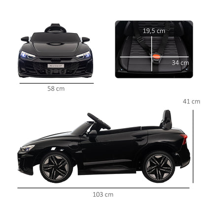 Elektroauto für Kinder mit Fernbedienung, Sicherheitsgurt und Sound