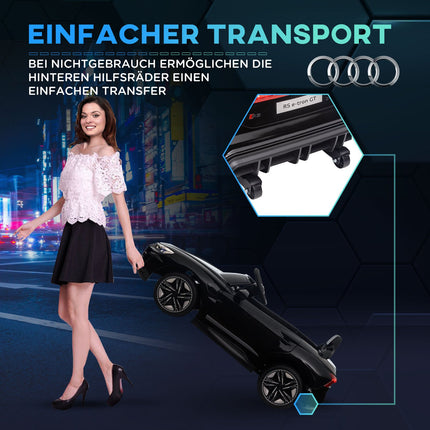 Elektroauto für Kinder mit Fernbedienung, Sicherheitsgurt und Sound