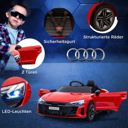 Elektrisches Kinderauto, Fernbedienung, Musik, Licht, 3-5 Jahre, rot