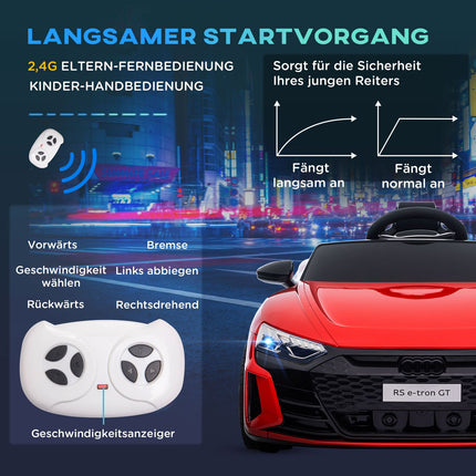 Elektrisches Kinderauto, Fernbedienung, Musik, Licht, 3-5 Jahre, rot
