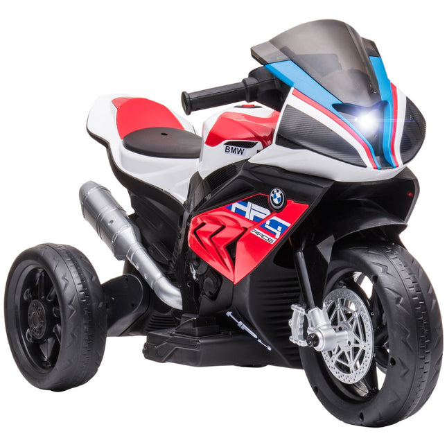 Children's 6V electric motorcycle, 3 music modes, red