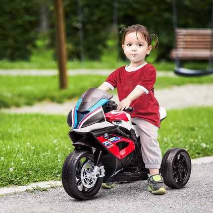 Dětská elektrická motorka 6V, 3 hudební režimy, červená