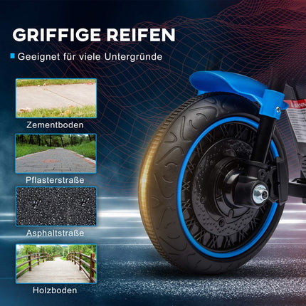 Electric motorcycle for children, removable wheels, age 1.5-3 years