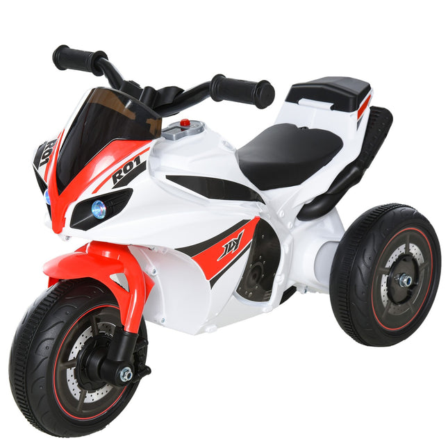 Motorrad-Spielzeug für Kinder mit Musik, weiß, 18-36 Monate
