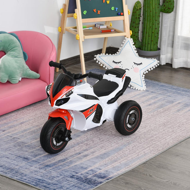 Motorrad-Spielzeug für Kinder mit Musik, weiß, 18-36 Monate