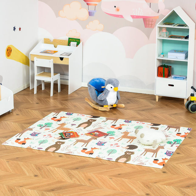 Klappbare Spielmatte für Kinder, Tiermotive & Fische, 200x150 cm