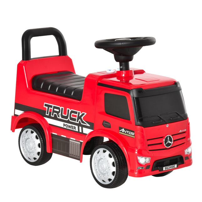 Mercedes Antos Kinder-Mitfahr-LKW, 12-36 Monate, rot/schwarz